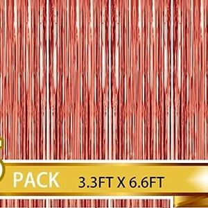 *NWT* 2pk of Tinsel Foil Fringe Curtains Party Photo Backdrop & decor